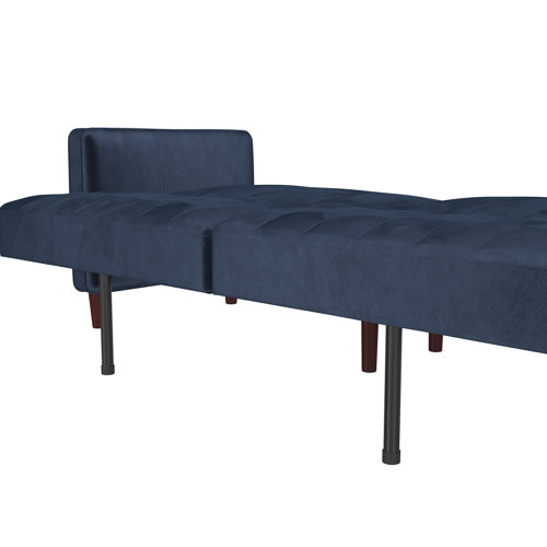 Mercury Row® Perdue 81.5" Velvet Square Arm Convertible Sleeper